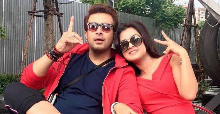 কঠোর নিরাপত্তায় শুটিংয়ে শাকিব-বুবলী
