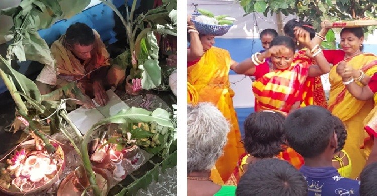জয়পুরহাটে নানা আয়োজনে বট-পাকুড় গাছের বিয়ে