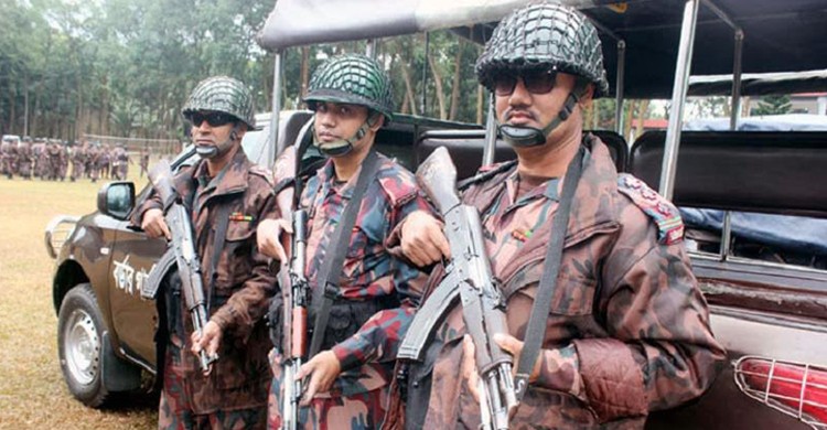 ফরিদপুরের মধুখালীতে বিজিবি মোতায়েন