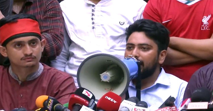 সংলাপে রাজি না, যে ঘোষণা দিলেন নাহিদ