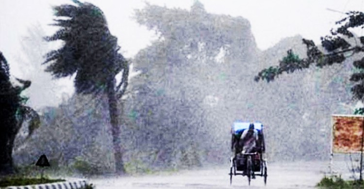 দুপুরেই  যেসব জেলায় ৬০ কিমি বেগে ঝড় হতে পারে