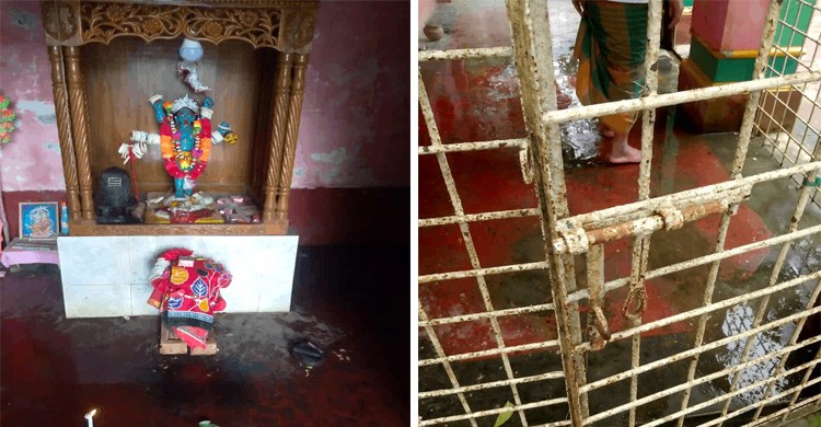 ব্রাহ্মণবাড়িয়ার অন্তর্গত সরাইল চুনটায় মন্দিরে দুর্ধর্ষ চুরি