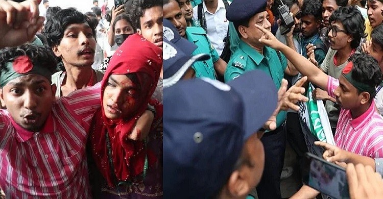 ঢাকা বোর্ডে এইচএসসি পরীক্ষার্থীদের বিক্ষোভ