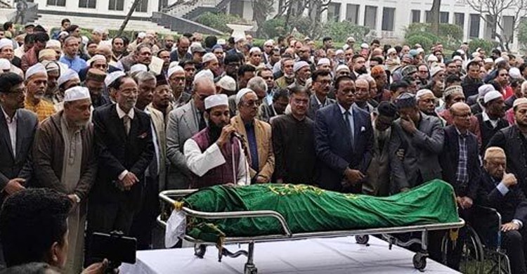 সুপ্রিম কোর্টে উপদেষ্টা হাসান আরিফের জানাজা অনুষ্ঠিত