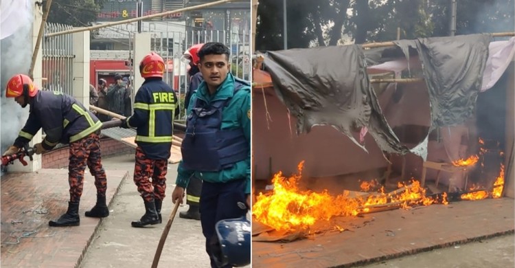 বিপিএলের টিকিট না পেয়ে ভাঙচুর, কাউন্টারে আগুন দিলো দর্শকরা