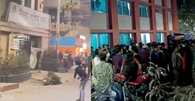 আটক তিন ছাত্রকে ছাড়িয়ে নিতে উত্তরা থানায় হামলা
