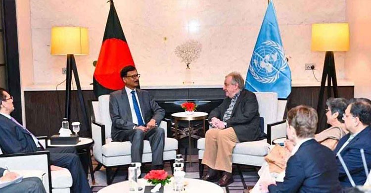 পররাষ্ট্র উপদেষ্টার সঙ্গে জাতিসংঘ মহাসচিবের বৈঠক