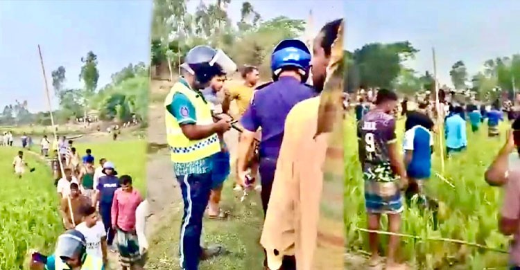 বাহুবলে দুই পক্ষের সংঘর্ষে আহত অর্ধ শতাধিক, বাড়িঘর ভাঙচুর