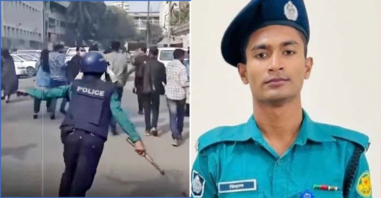 আন্দোলনকারীদের না পেটানো সেই পুলিশ সদস্য পাচ্ছেন রাষ্ট্রপতি পদক