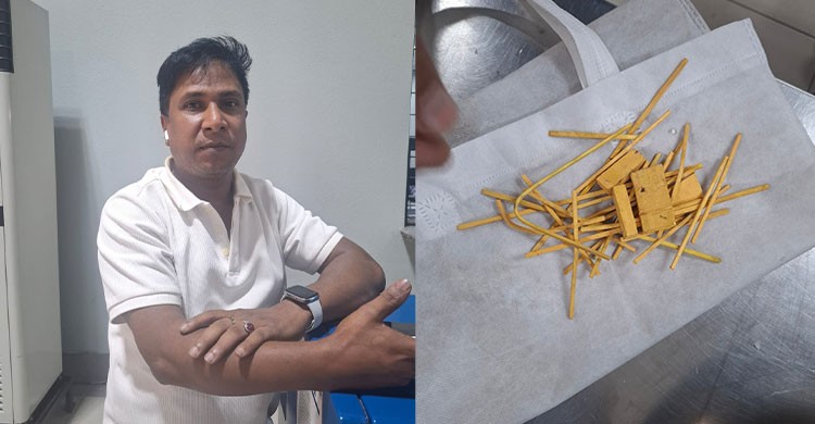 চট্টগ্রাম বিমানবন্দরে ১ কোটি ৭ লাখ টাকার স্বর্ণসহ যাত্রী আটক