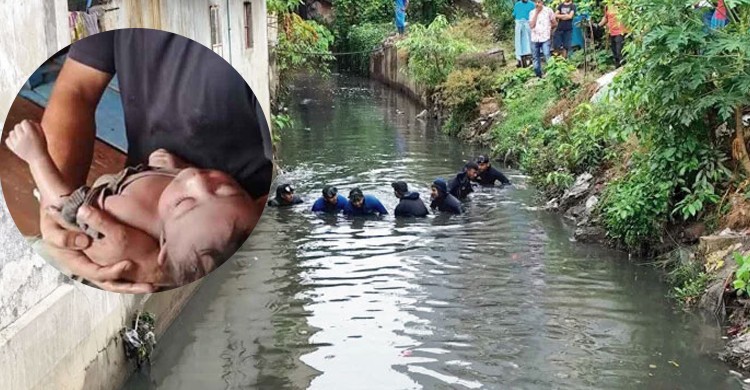 ১৪ ঘণ্টা পর খালে ভেসে উঠলো ৬ মাসের শিশুর মরদেহ