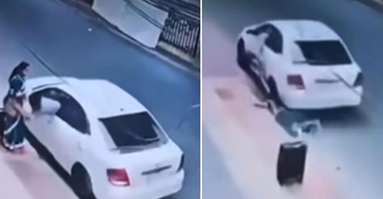 প্রাইভেট কার নিয়ে ছিনতাই: ব্যাগের সঙ্গে টেনেহিঁচড়ে নিয়ে গেল নারীকেও