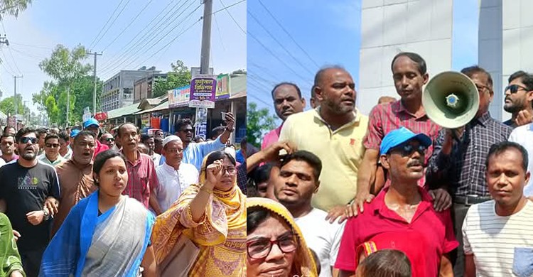 খালেদা জিয়ার ভাগিনা তুহিনের মুক্তির দাবিতে নীলফামারীতে বিক্ষোভ