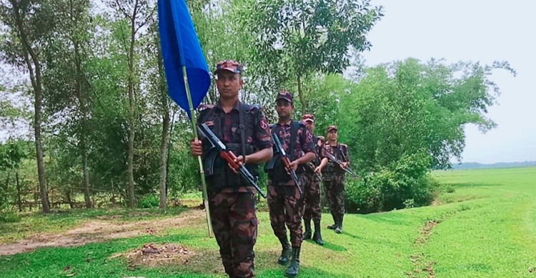 মাধবপুর সীমান্তে সতর্কতা জারি করেছে বিজিবি
