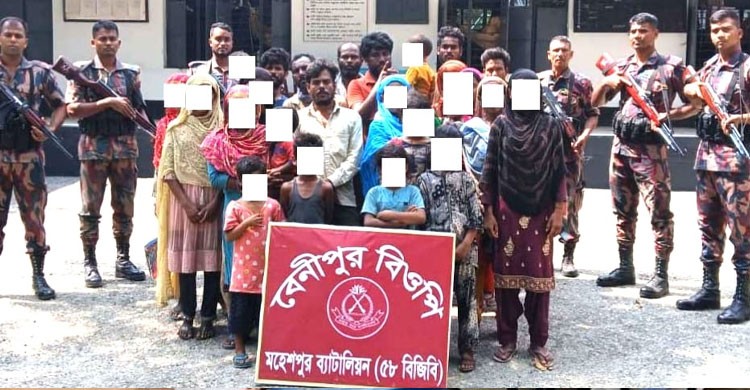 জীবননগর সীমান্তে ২৬ জন বাংলাদেশিকে বিজিবির কাছে হস্তান্তর করল বিএসএফ