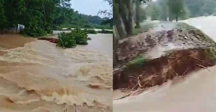 ফেনীতে রেকর্ড বৃষ্টিপাত, মুহুরী নদীর বাঁধ ভেঙে প্লাবিত ১৫ গ্রাম