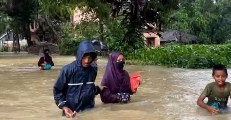 কমলনগরে জারিরদোনা খাল খনন না করায় হাজার হাজার মানুষ পানিবন্দি