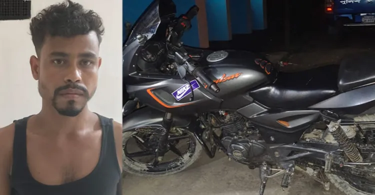জৈন্তাপুরে ভারতীয় চোরাই মোটরসাইকেলসহ আটক ১