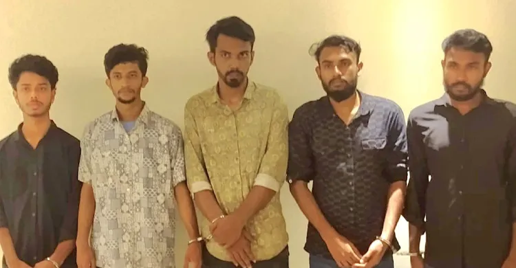 গুলশানে সমন্বয়ক পরিচয়ে চাঁদাবাজি করতে গিয়ে গ্রেপ্তার ৫