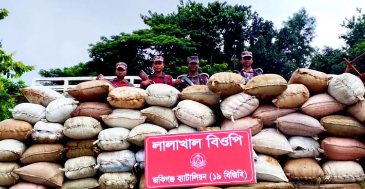 জৈন্তাপুরে বিজিবির অভিযানে ভারতীয় চোরাই মালামাল আটক