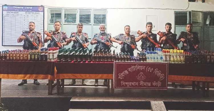 হবিগঞ্জে ৫৫ বিজিবির অভিযানে বিপুল মাদক জব্দ