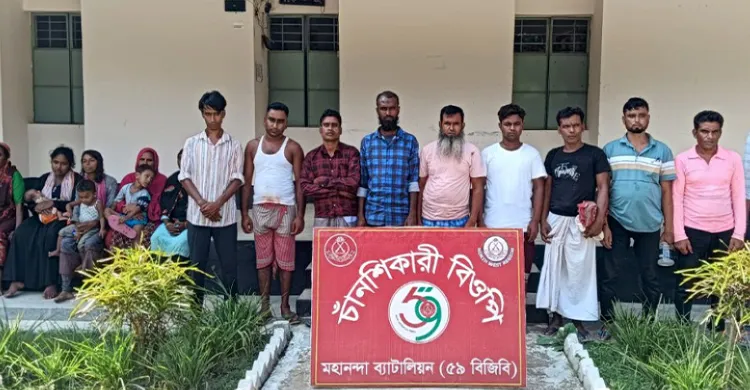 চাঁপাইনবাবগঞ্জ সীমান্ত দিয়ে ১৯ জনকে পুশইন করেছে বিএসএফ