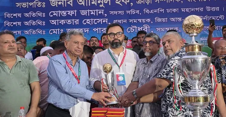 ভাটারা থানা জিতলো জিয়া আন্তঃ থানা ফুটবল টুর্নামেন্ট এর গ্র্যান্ড ফাইনাল