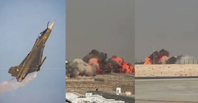 দুবাই এয়ার শো’তে ভারতের ‘তেজস’ যুদ্ধবিমান বিধ্বস্ত, পাইলট নিহত