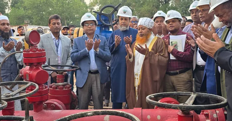 হবিগঞ্জ-৫ নম্বর কূপ থেকে দৈনিক ২৬ মিলিয়ন ঘনফুট গ্যাস জাতীয় গ্রিডে সরবরাহ শুরু