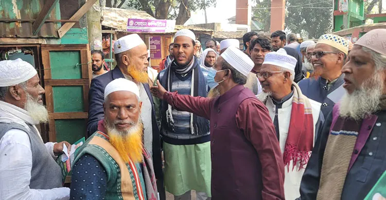 সিংড়ায় জামায়াত প্রার্থী প্রফেসর সাইদুর রহমানের গণসংযোগ