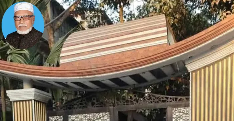 ভৈরবে নিজ বাড়ির গেইটের নৌকার ডিজাইন অপসারণ করলেন আওয়ামী নেতা