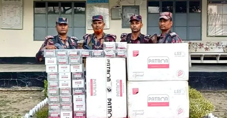 কুলাউড়ায় বিপুল পরিমাণ ভারতীয় সিগারেট জব্দ
