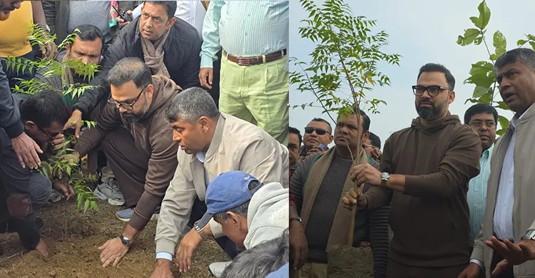 সংবর্ধনাস্থলের ক্ষত পুষিয়ে বৃক্ষরোপণ, নেতৃত্বে আমিনুল হক