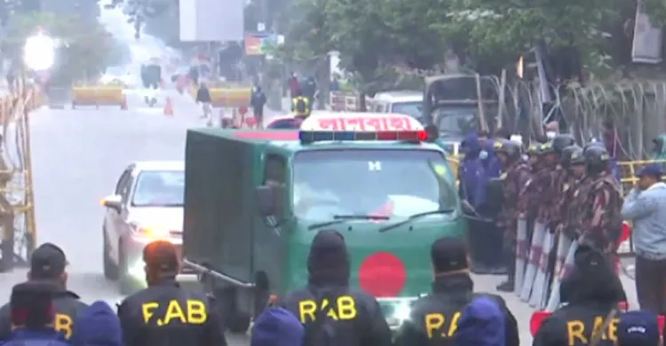 খালেদা জিয়ার মরদেহ নেওয়া হচ্ছে ফিরোজায়