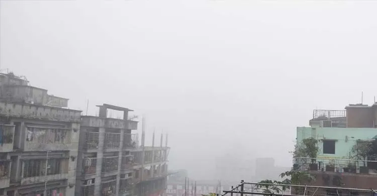 ঢাকা জুড়ে কনকনে শীত ও ঘন কুয়াশা, সূর্যের দেখা নেই