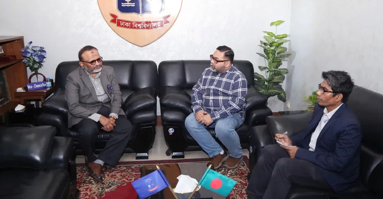 ঢাবি উপাচার্যের সঙ্গে যুক্তরাজ্যের সাউথ ওয়েলস বিশ্ববিদ্যালয়ের উপাচার্যের সৌজন্য সাক্ষাৎ