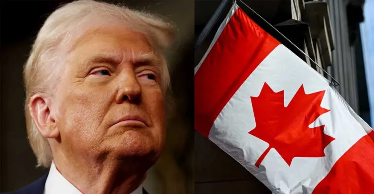 চীনের সঙ্গে বাণিজ্য চুক্তি এগোলেই কানাডার পণ্যে ১০০% শুল্ক: ট্রাম্পের হুমকি