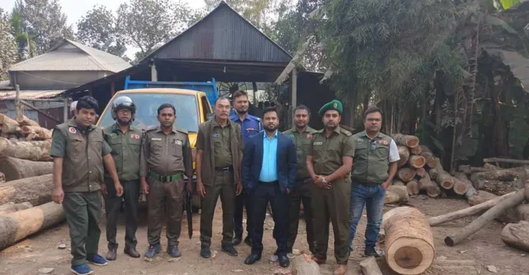 গাজীপুরে অবৈধ করাতকল উচ্ছেদ, ভ্রাম্যমাণ আদালতে জরিমানা