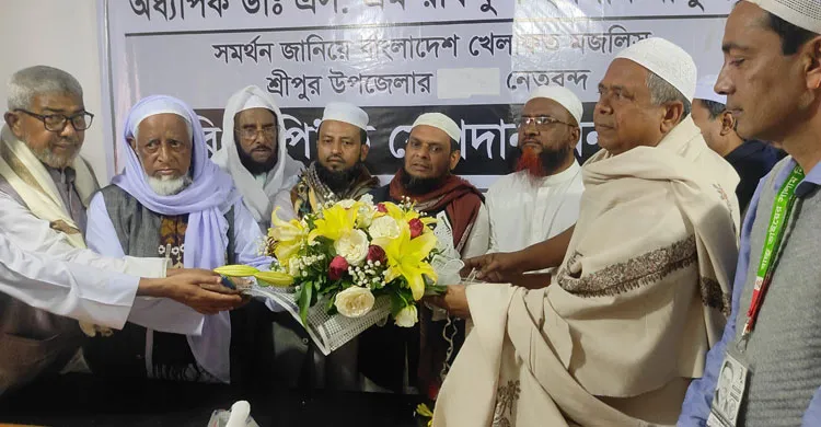 শ্রীপুরে খেলাফত মজলিসের অর্ধশতাধিক নেতাকর্মীর বিএনপিতে যোগদান