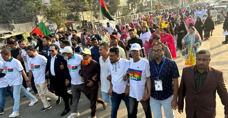 তারেক রহমানের নির্বাচনী এলাকা ভাষানটেক ক্যান্টনমেন্ট থানার বিশাল শোডাউন