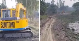 উলিপুর উপজেলার পান্ডুল ইউনিয়নে অবৈধভাবে খাস জমি থেকে মাটি উত্তোলন