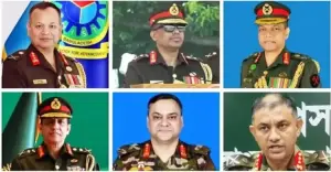 সেনাবাহিনীর শীর্ষ ৬ পদে রদবদল