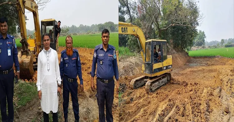 কাপাসিয়ায় অবৈধভাবে মাটি কাটার দায়ে এক লাখ টাকা জরিমানা