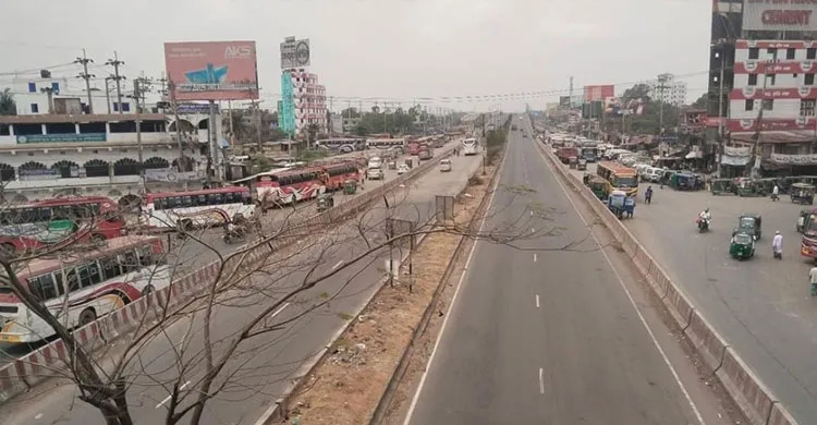 ঢাকা-চট্টগ্রাম মহাসড়ক ফাঁকা