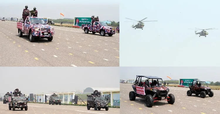 বিজিবির আধুনিক যান্ত্রিক বহরের প্রথম অংশগ্রহণে জমকালো স্বাধীনতা দিবস প্যারেড