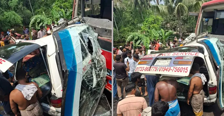 ফরিদপুরে বাস-অ্যাম্বুলেন্স সংঘর্ষে ৫ জন নিহত