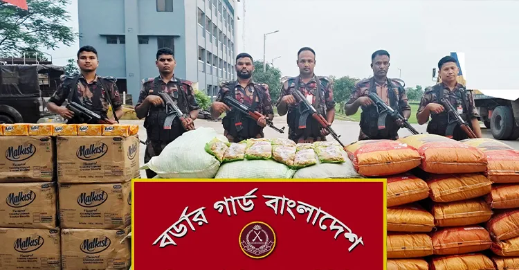 সাতছড়িতে বিজিবির অভিযানে ৭০ লাখ টাকার ভারতীয় চোরাই পণ্য জব্দ
