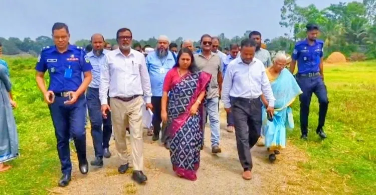 প্রস্তাবিত শেরপুর মেডিকেল কলেজের জায়গা পরিদর্শন