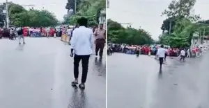 তেজগাঁও-মহাখালী সড়ক অবরোধ, তীব্র যানজট