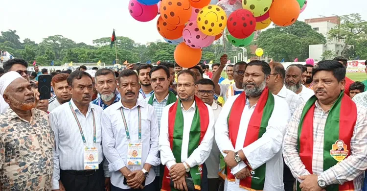গাজীপুরে জিয়াউর রহমান গোল্ডকাপ ফুটবলের পর্দা উঠল, উদ্বোধনী ম্যাচে বিকেএসপির দাপুটে জয়